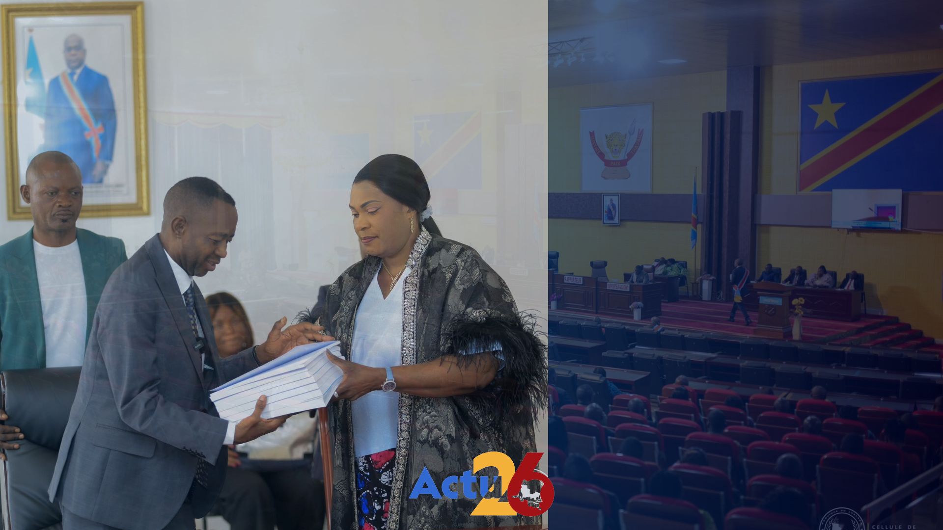 Fifi Masuka et Kaseya président de l'assemblée provinciale
