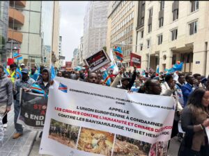 Bruxelles : la diaspora congolaise manifeste contre les violences et les discours de haine en RDC