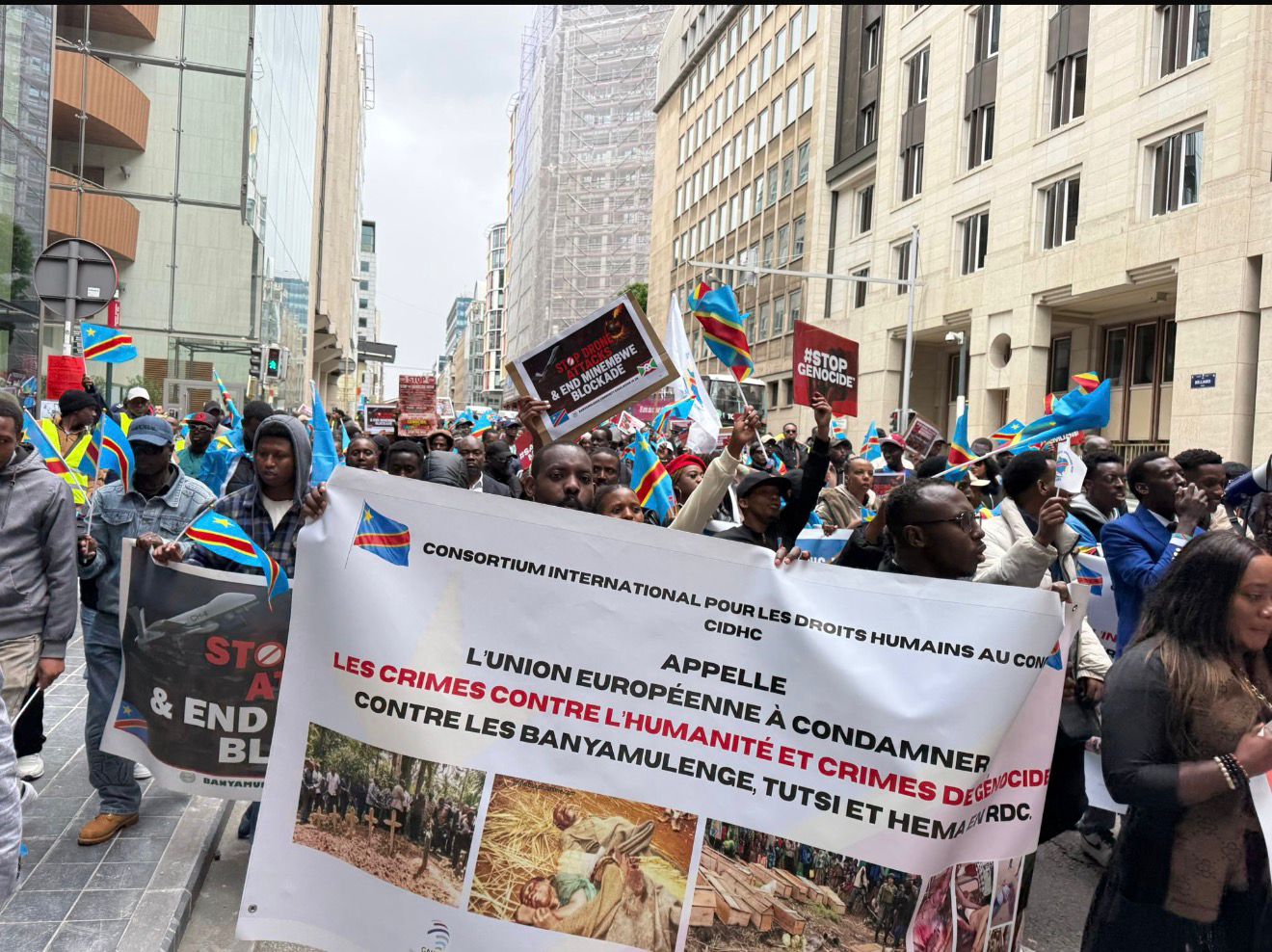 Bruxelles : la diaspora congolaise manifeste contre les violences et les discours de haine en RDC